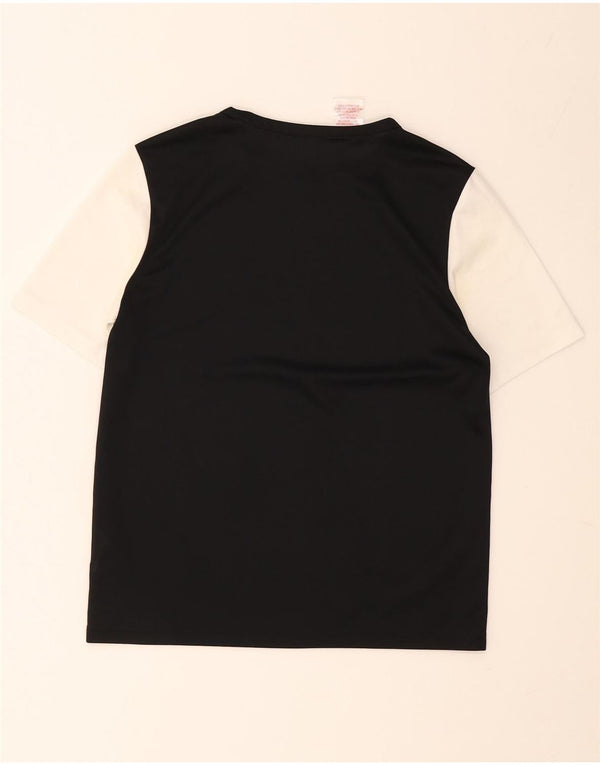 Camiseta Adidas Meninos 13-14 Anos Preto Colorblock Poliéster
