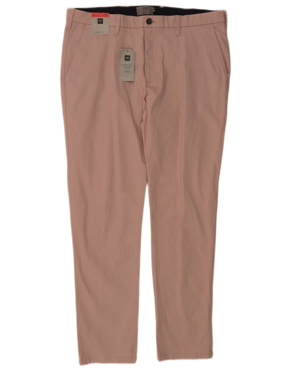 Calça jeans skinny masculina Marks & Spencer W36 L29 algodão rosa