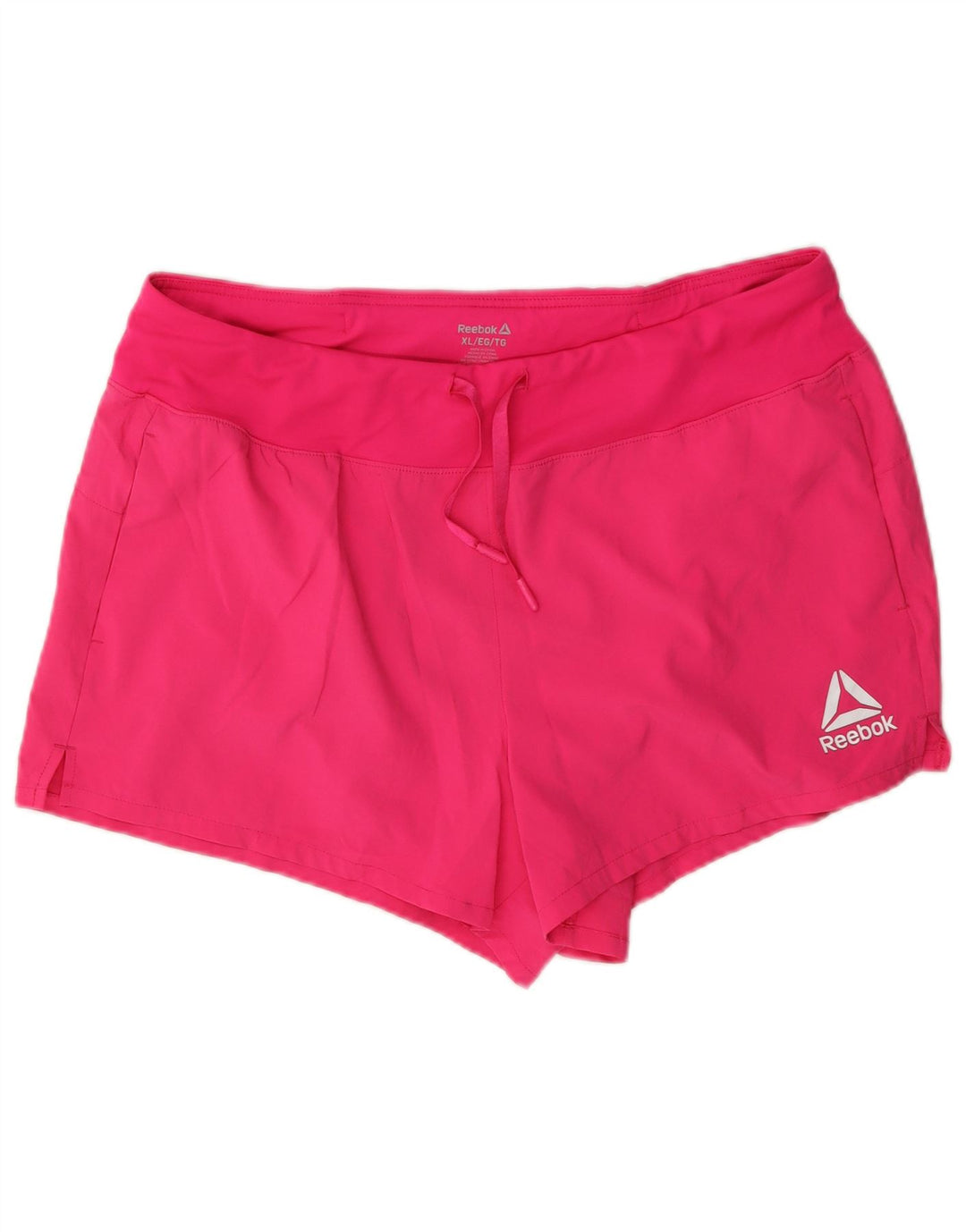 Shorts esportivos femininos Reebok UK 18 XL rosa poliéster