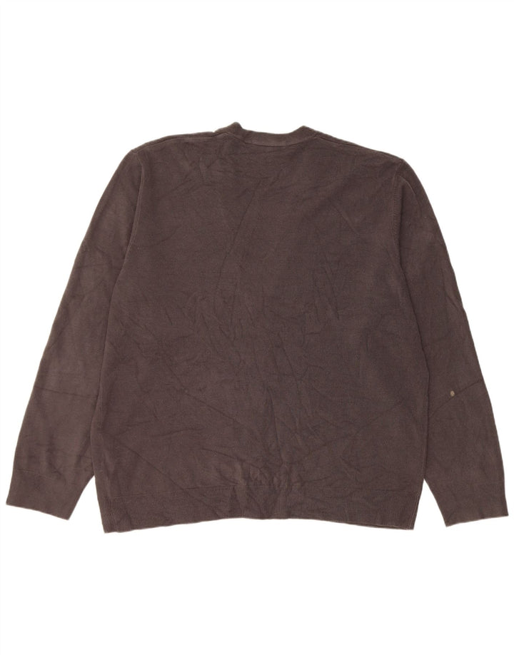 Suéter cardigã masculino Marks & Spencer 2XL cinza acrílico