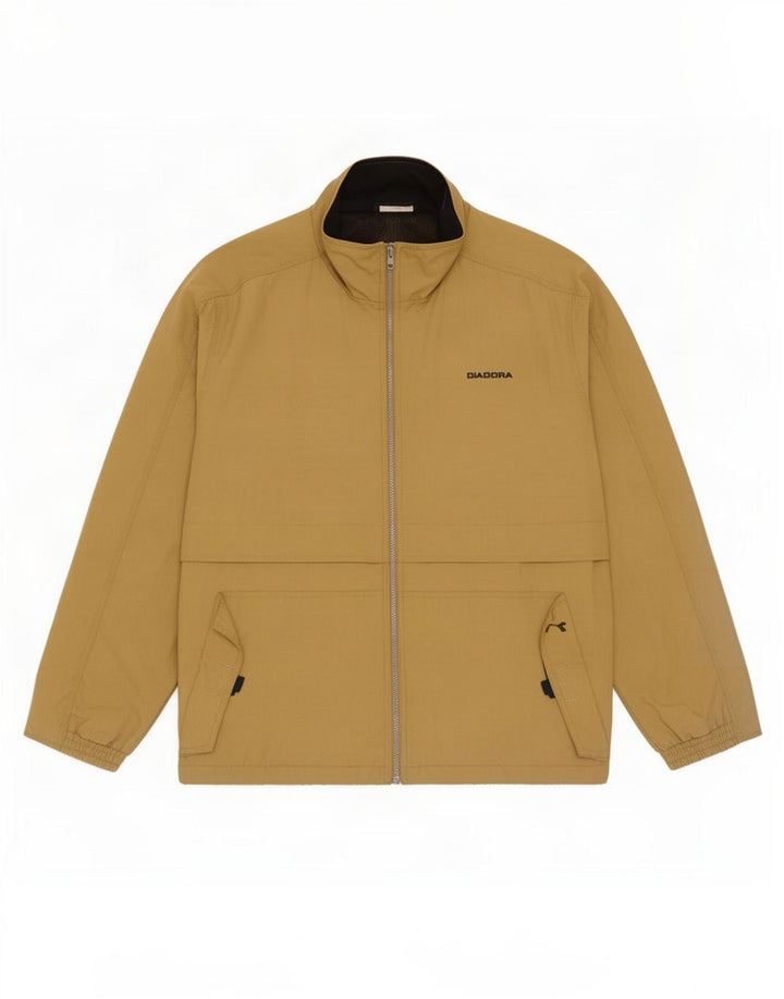 Jaqueta de chuva masculina Diadora UK 40 grande bege