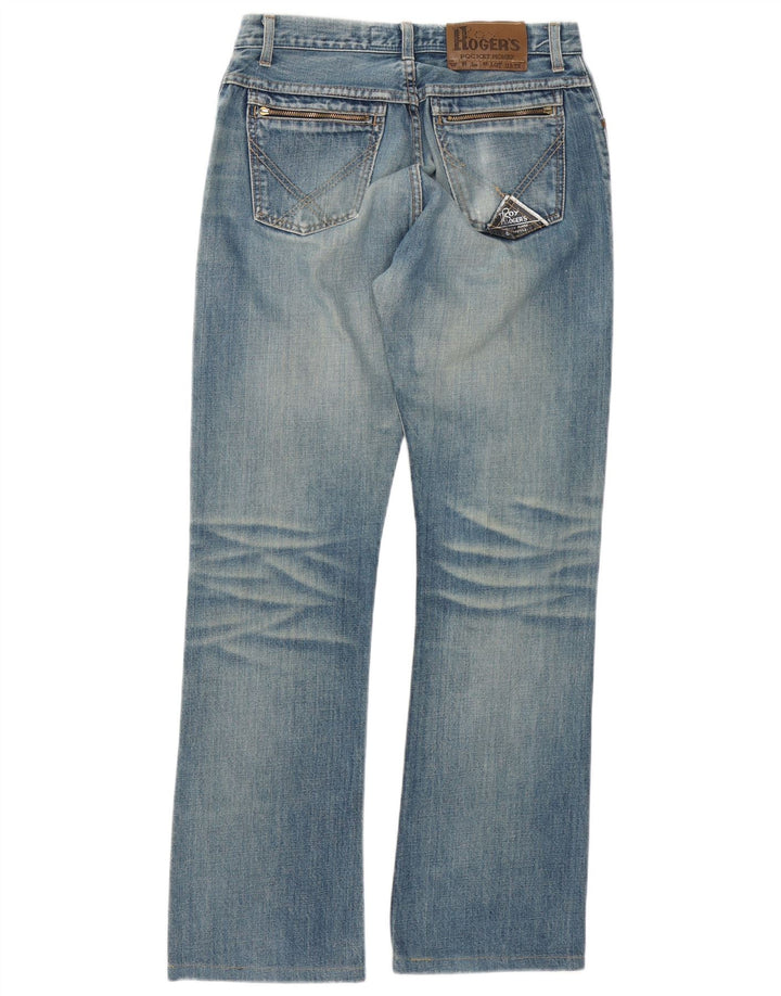 ROY ROGERS Calça jeans feminina bootcut W31 L31 algodão azul