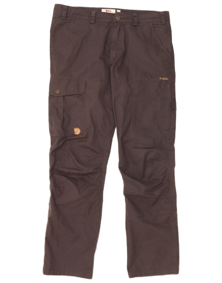 Calça cargo reta masculina Fjall Raven EU 48 médio W32 L31 cinza