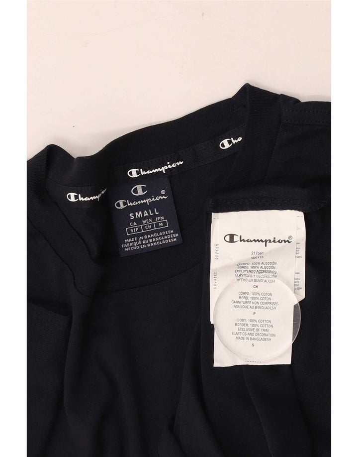 Camiseta masculina Champion pequena algodão azul marinho