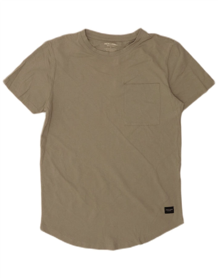 Camiseta masculina JACK & JONES top pequeno algodão verde