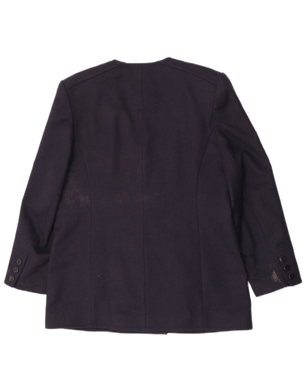Jaqueta blazer feminina Windsmoor com peito duplo Reino Unido 16 grande azul marinho