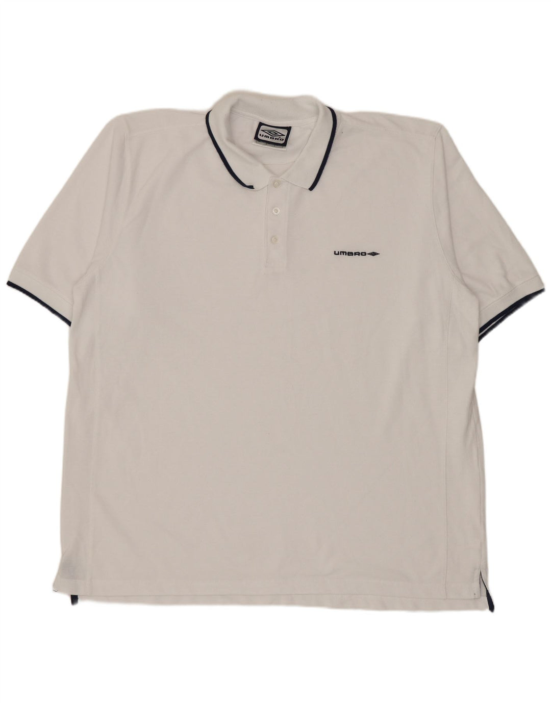 Camisa polo masculina Umbro XL branca poliéster