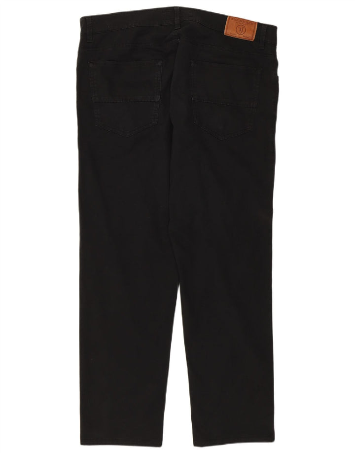 Trussardi Mens Straight Jeans IT 51 Grande W37 L28 Preto