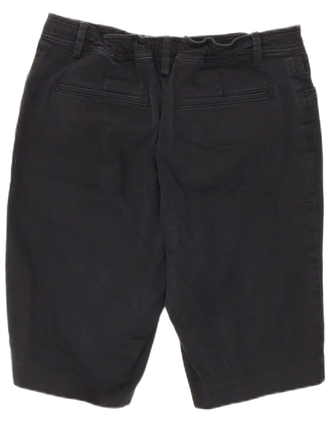 Bermuda feminina Ralph Lauren US 8 médio W30 algodão preto