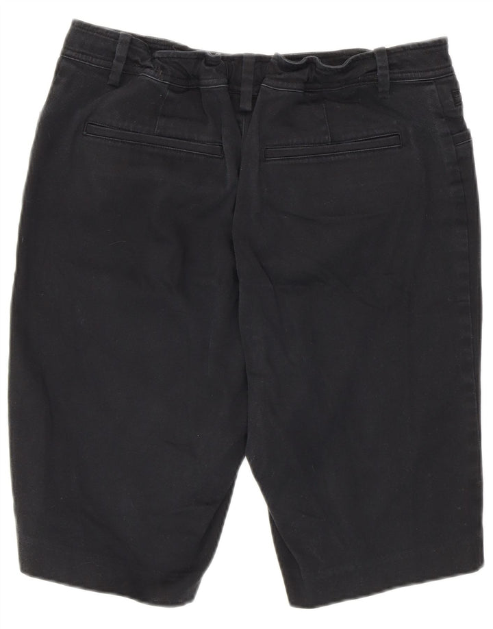 Bermuda feminina Ralph Lauren US 8 médio W30 algodão preto