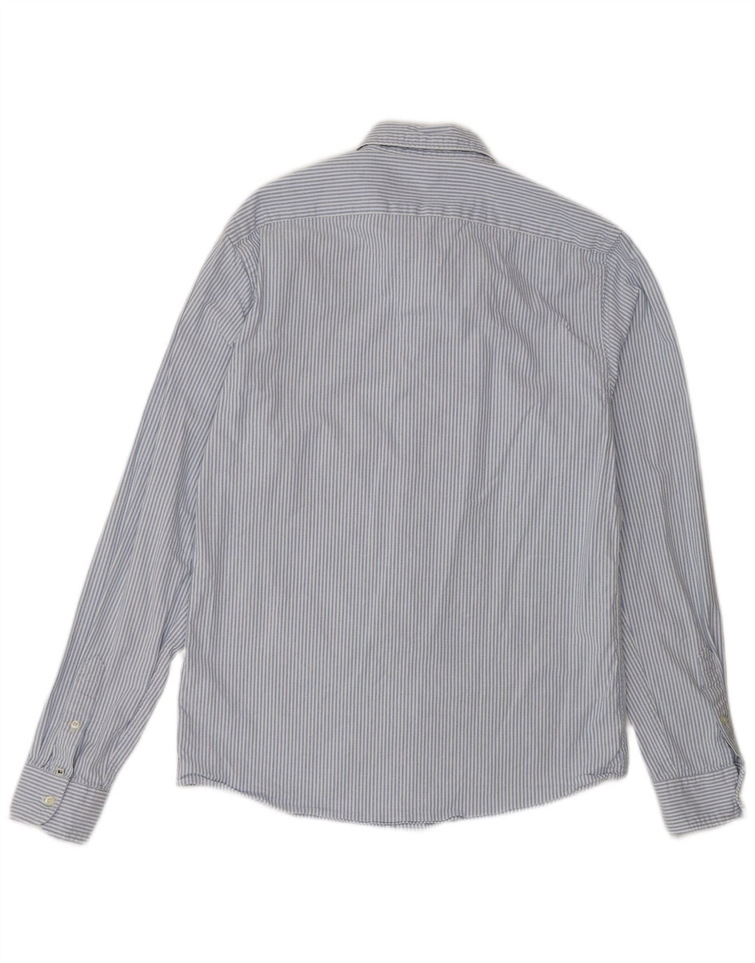 Camisa masculina SCOTCH & SODA de algodão listrado azul médio