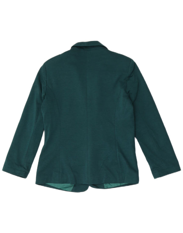 Jaqueta Blazer aberta feminina Oasis UK 12 poliéster verde médio