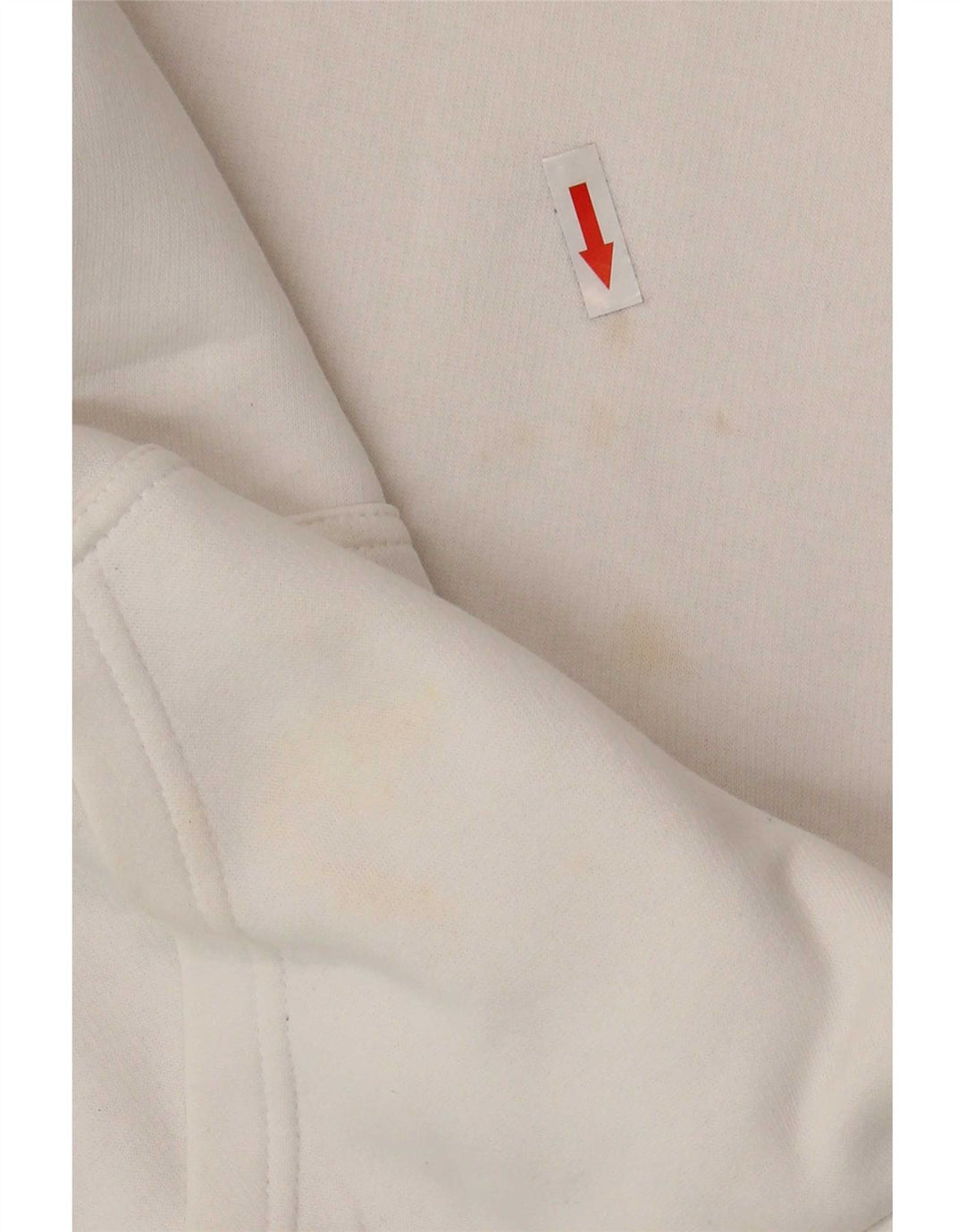Jumper com capuz gráfico masculino Champion médio algodão branco
