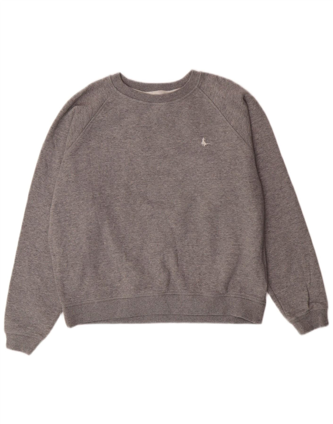 Jack Wills moletom feminino jumper UK 14 grande algodão cinza