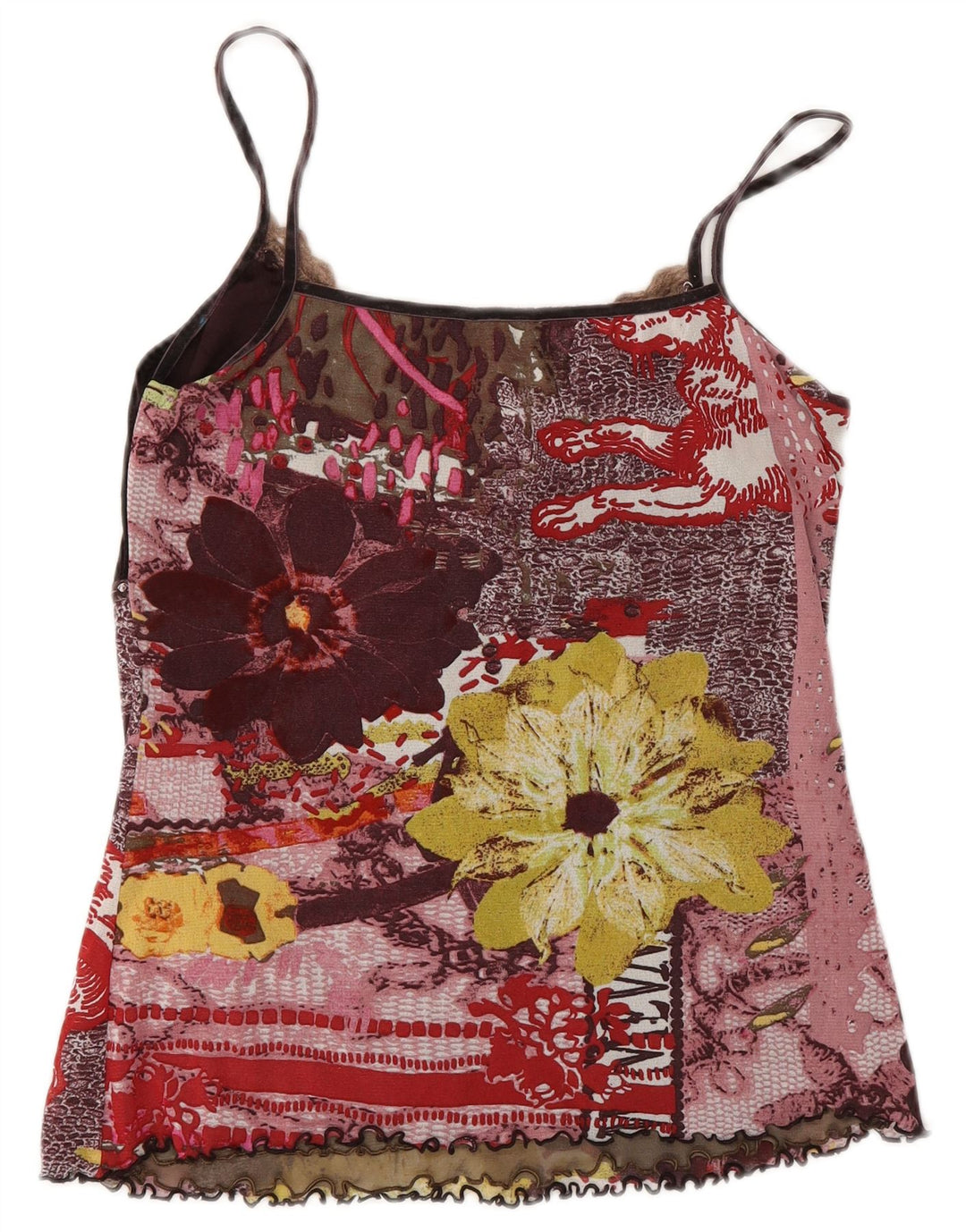 Marc Aurel Cami Top Feminino EU 40 Médio Multicolorido Floral Poliamida