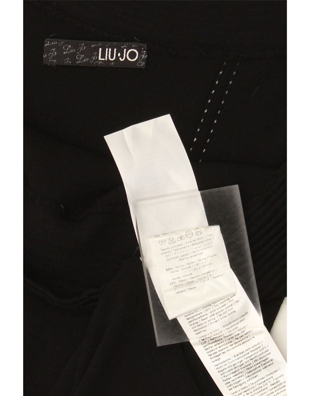 Liu Jo vestido feminino ombro de fora IT 44 viscose preta média