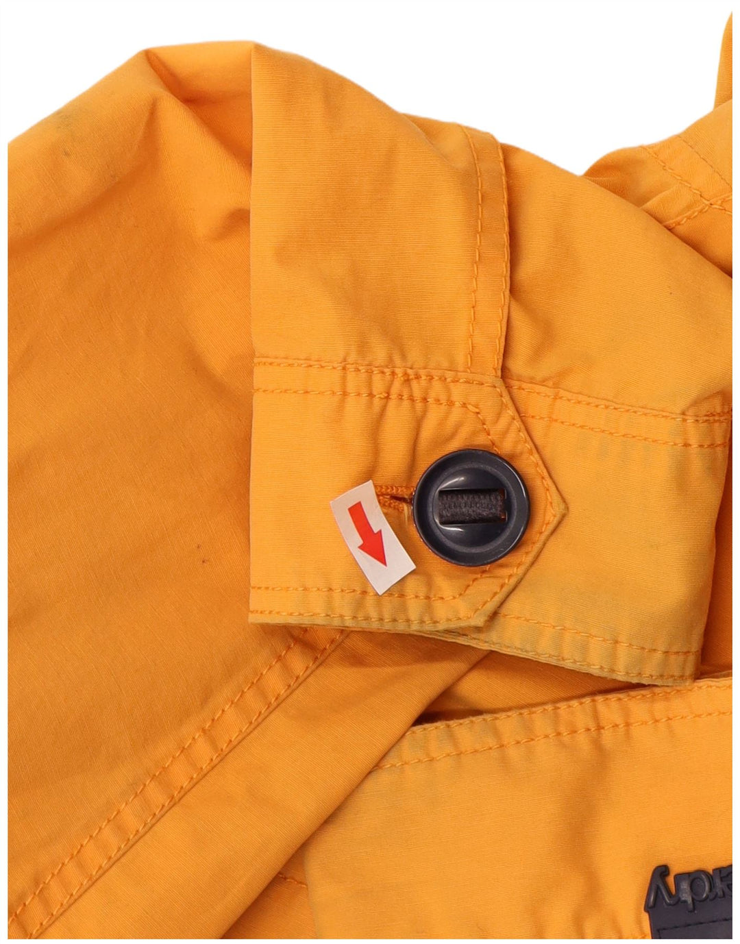 Jaqueta corta-vento masculina Superdry Graphic UK 40 grande bloco colorido laranja