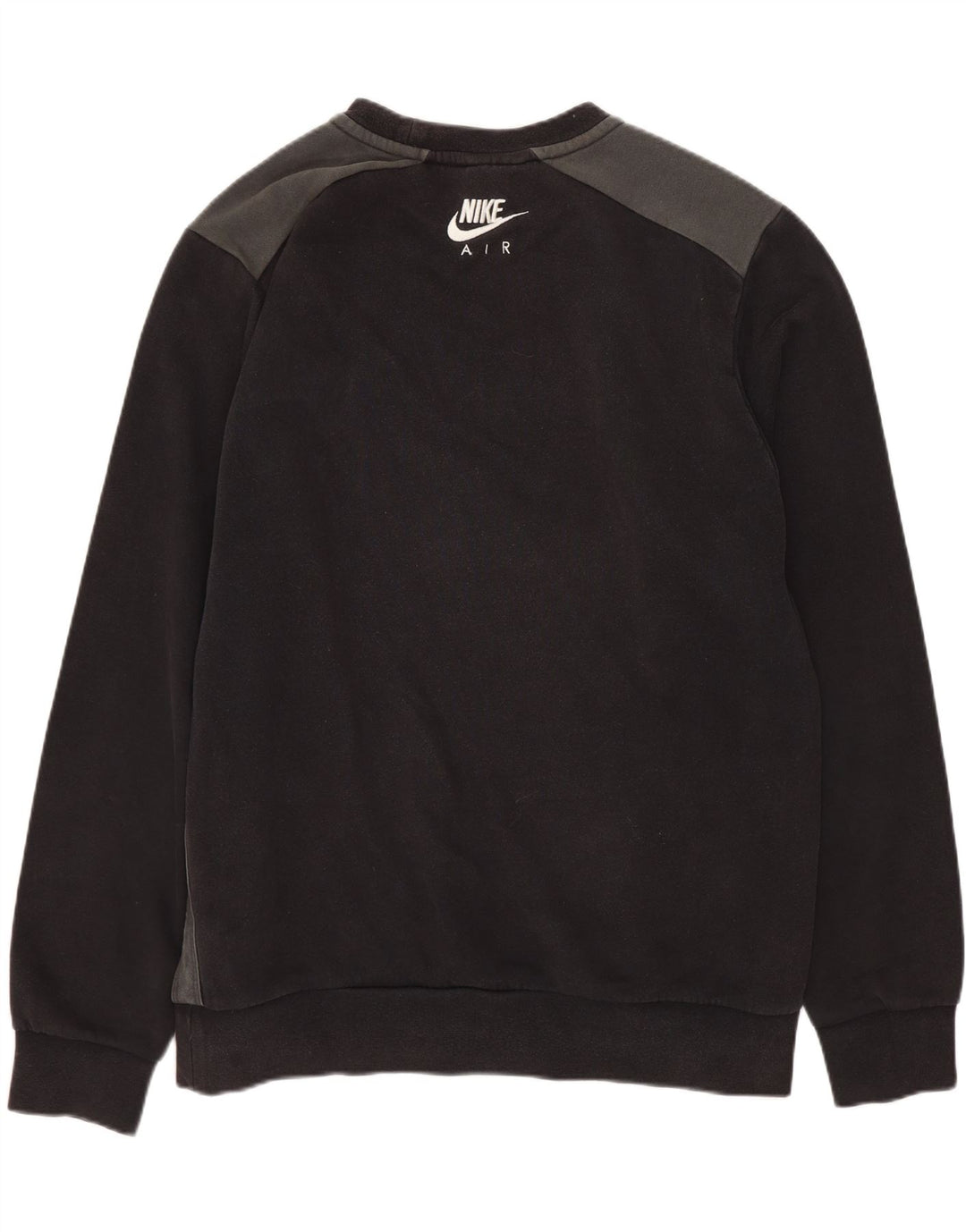 Nike masculino gráfico moletom jumper médio algodão preto