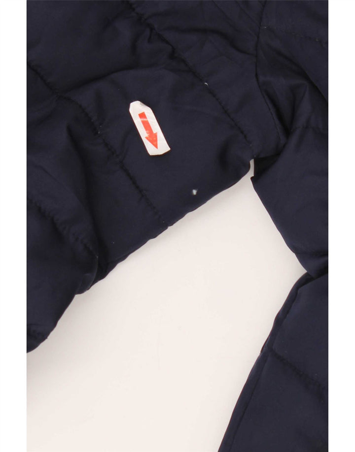 Jaqueta acolchoada feminina Gap UK 14 poliéster azul marinho médio