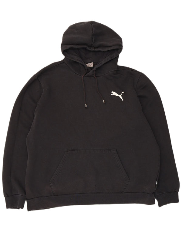 Puma Mens Hoodie Jumper XL Algodão Preto
