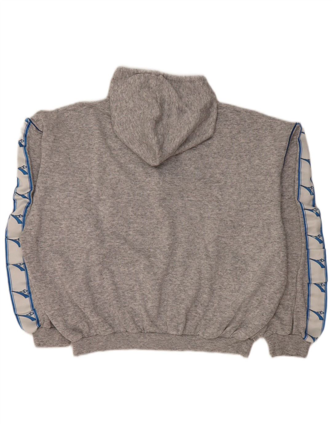 Suéter feminino com capuz gráfico oversized DIADORA Reino Unido 12 cinza médio