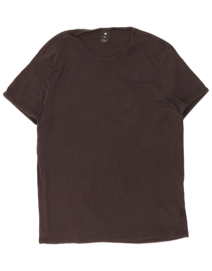 Camiseta masculina G-Star Top 2XL algodão marrom