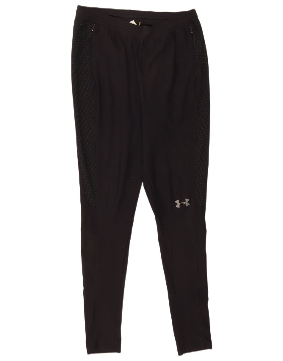 Under Armour Mens Fitted Slim Fit Leggings Pequeno Poliéster Preto
