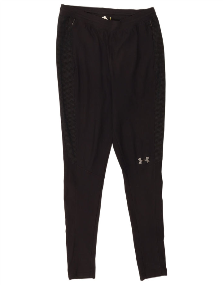 Under Armour Mens Fitted Slim Fit Leggings Pequeno Poliéster Preto