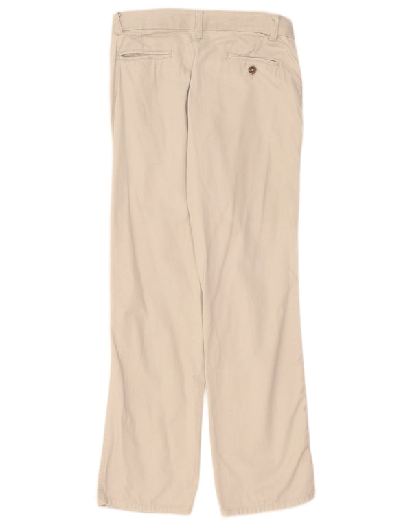 Calças Chino Regulares Chaps Boys 15-16 Anos W28 L28 Algodão Bege