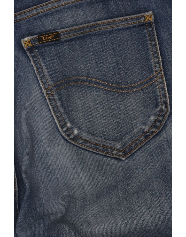 Lee Mens Rider Slim Jeans W34 L32 Azul Algodão