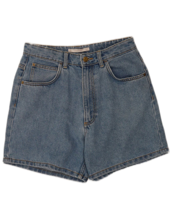Zara Womens Trafaluc Denim Shorts EU 38 Pequeno W28 Azul