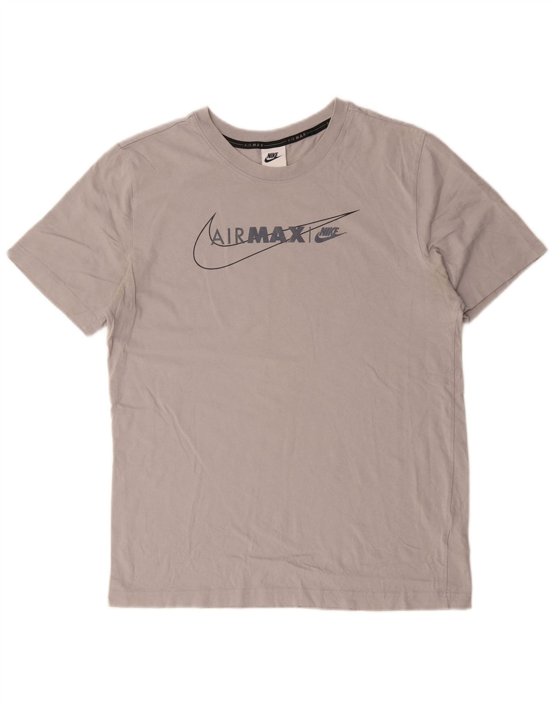 Camiseta Nike masculina Air Max Graphic Top cinza médio algodão
