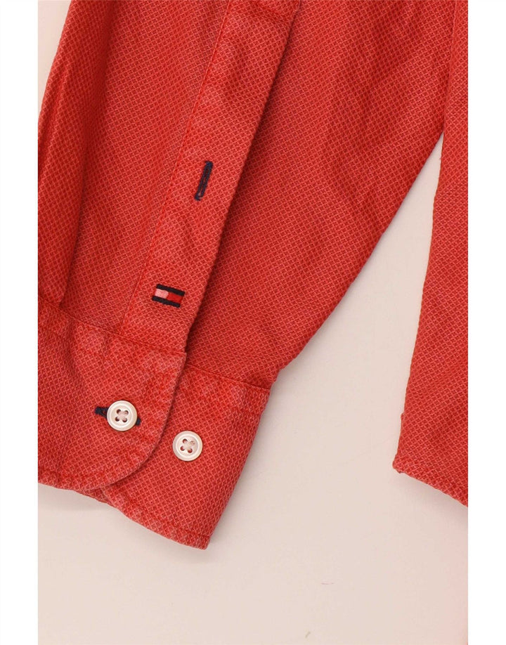 Camisa masculina Tommy Hilfiger grande algodão vermelho