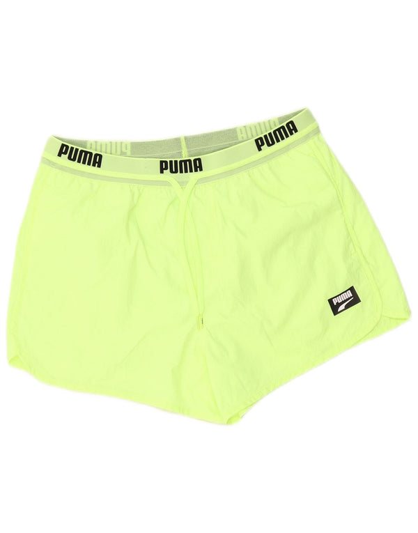 Shorts esportivos gráficos masculinos Puma médio verde poliamida
