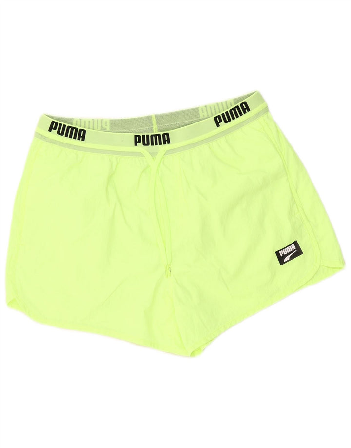 Shorts esportivos gráficos masculinos Puma médio verde poliamida