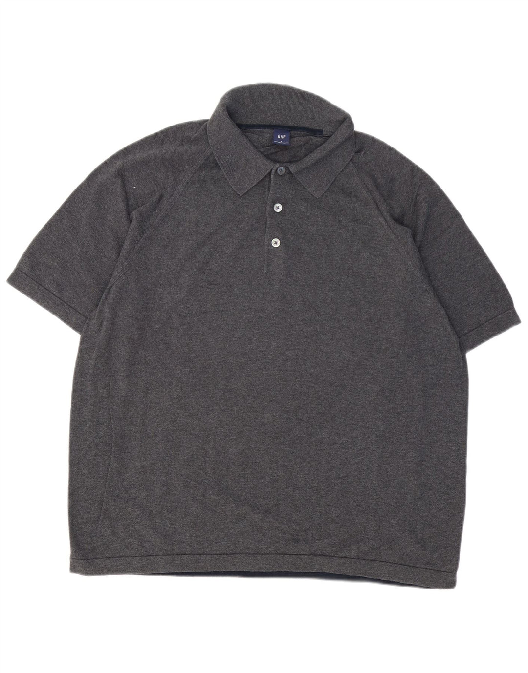Camisa polo masculina GAP grande algodão cinza