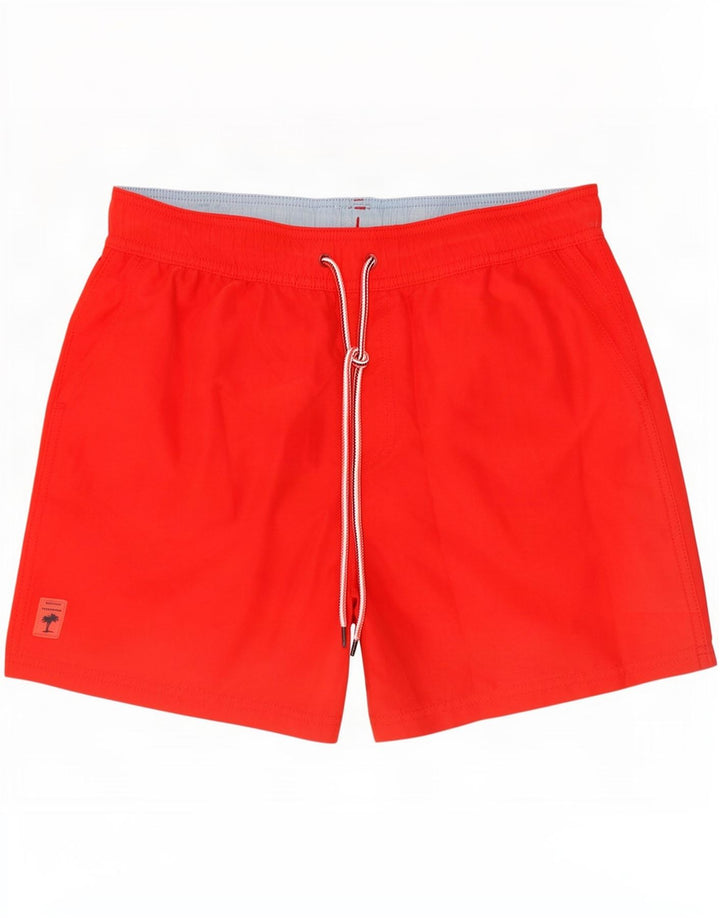 Shorts de natação masculino Marks & Spencer médio vermelho poliéster