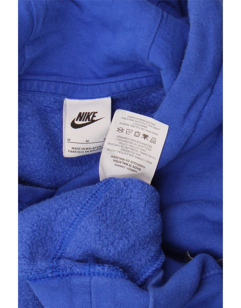 NIKE Mens Hamilton Football Graphic Hoodie Jumper Medium Blue Cotton Vintage Nike and Second-Hand Nike from Messina Hembry 