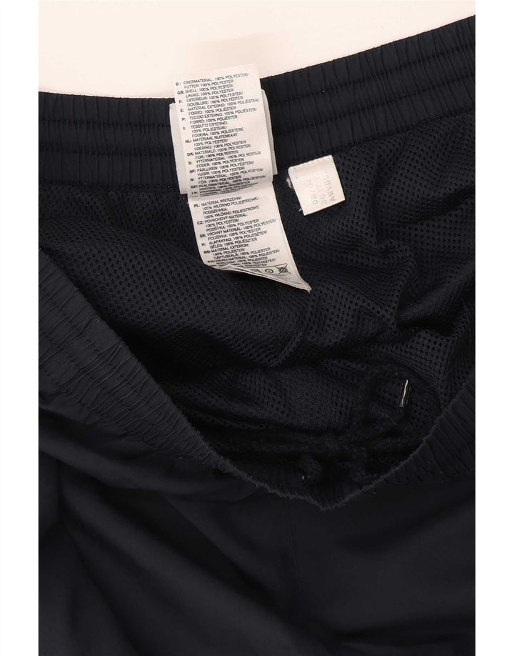 Calça de treino masculina Adidas Joggers grande poliéster azul marinho