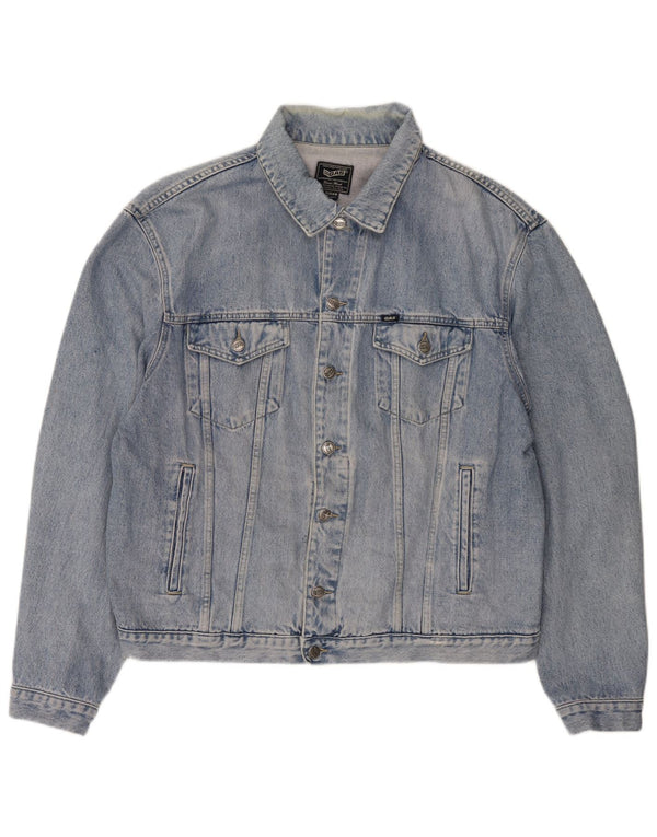 Jaqueta jeans masculina Gas 2XL algodão azul