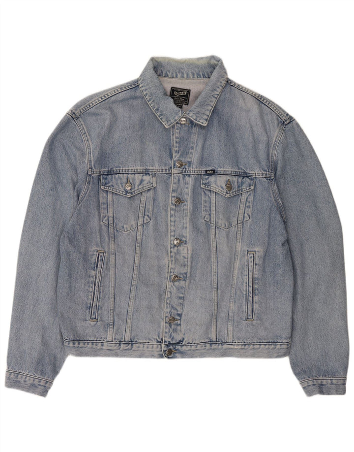 Jaqueta jeans masculina Gas 2XL algodão azul