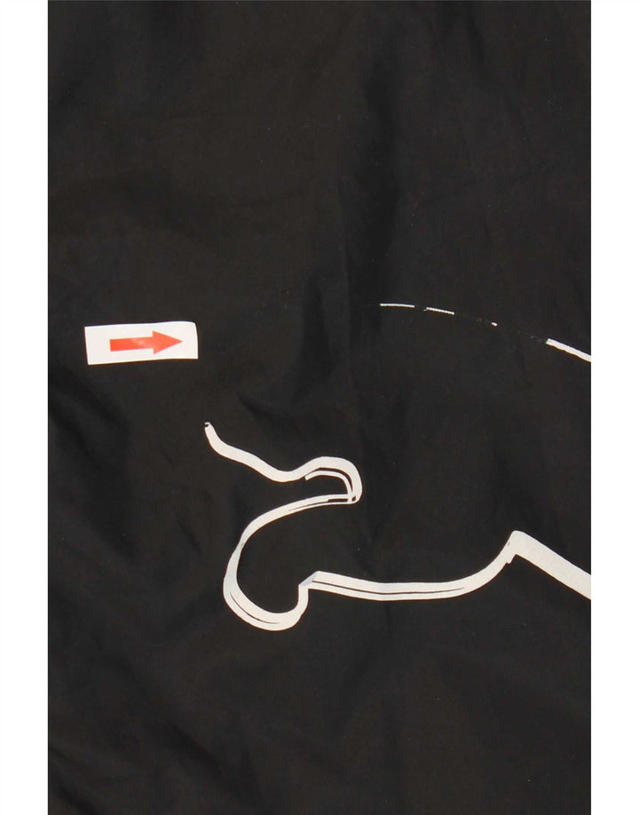Puma Mens Graphic Calças de treino médio preto poliamida