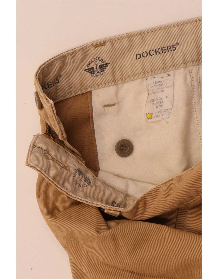Calça Chino Masculina Dockers Pegged W33 L30 Bege