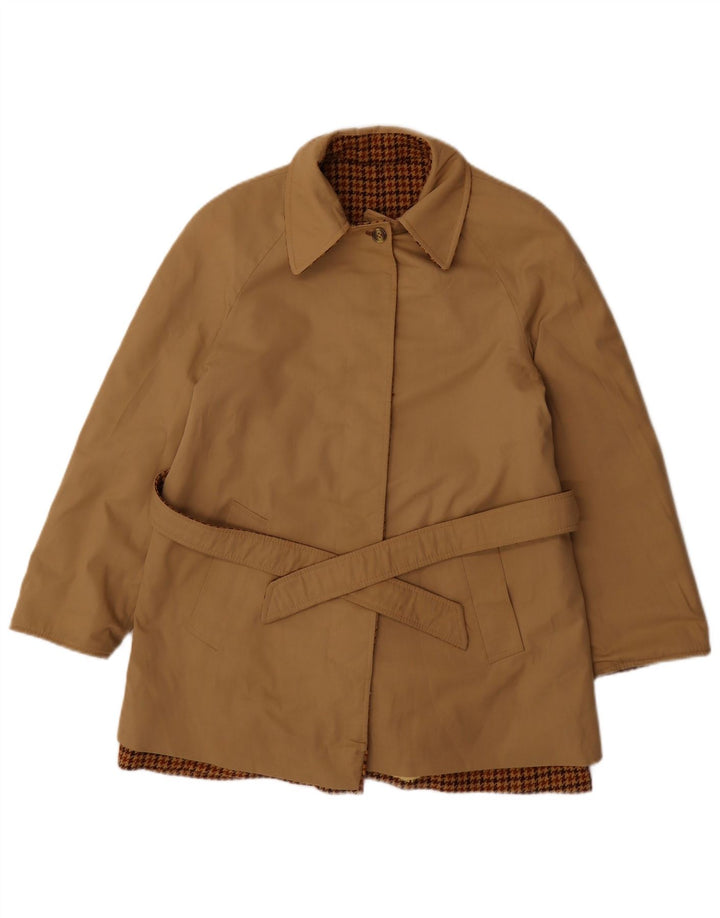 Sobretudo reversível feminino BALLARINI UK 10 pequeno marrom Houndstooth