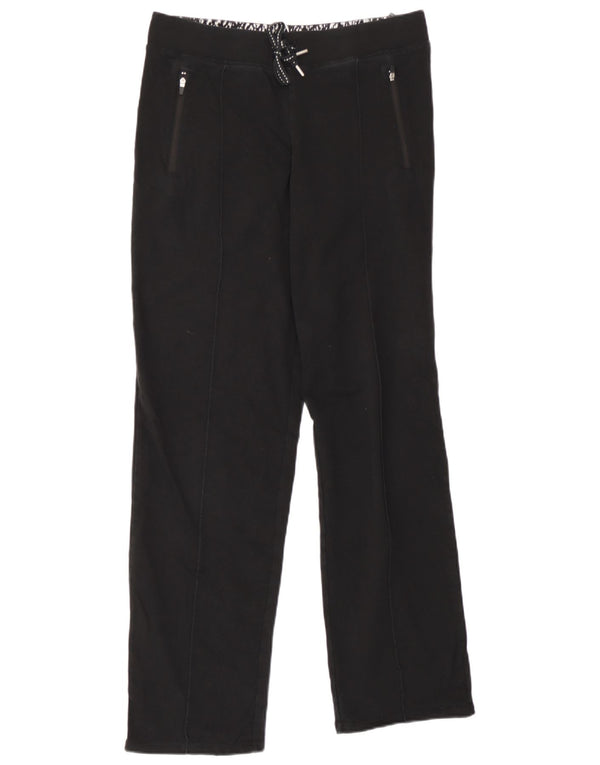 Calça de treino feminina Marks & Spencer Reino Unido 10 pequeno algodão preto