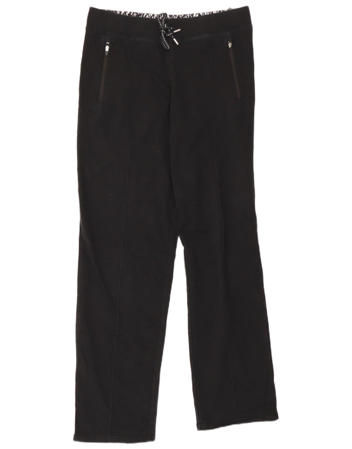 Calça de treino feminina Marks & Spencer Reino Unido 10 pequeno algodão preto
