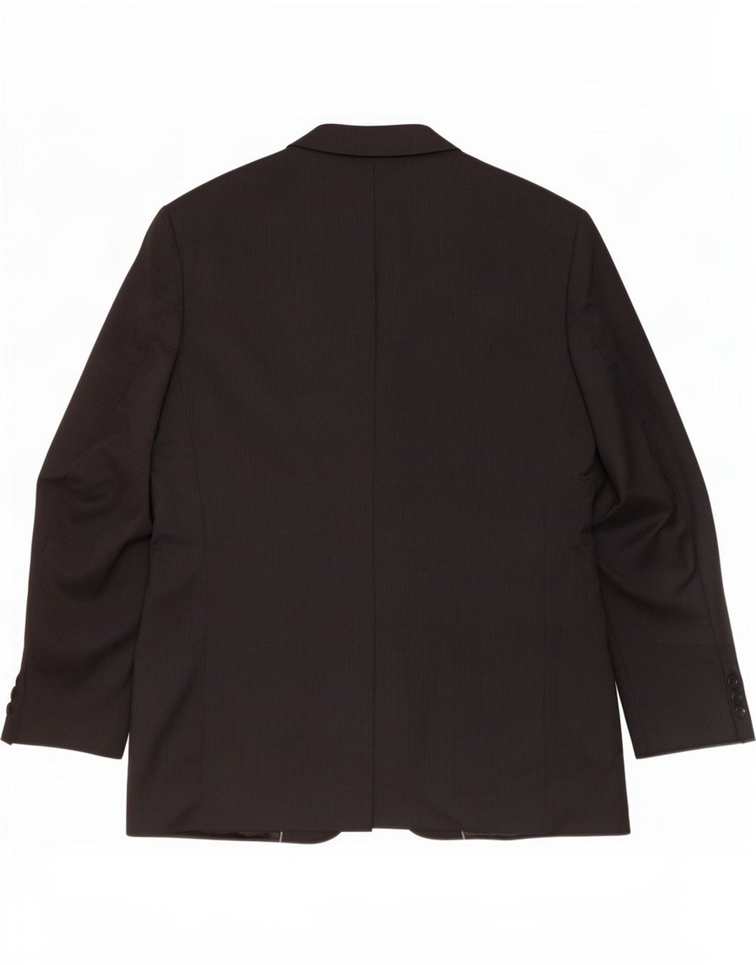 Jaqueta blazer masculina de 3 botões Marks & Spencer Reino Unido 44 XL lã listrada preta
