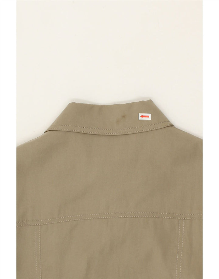 MASSIMO DUTTI Womens Overcoat UK 14 Medium Khaki Vintage Massimo Dutti and Second-Hand Massimo Dutti from Messina Hembry 