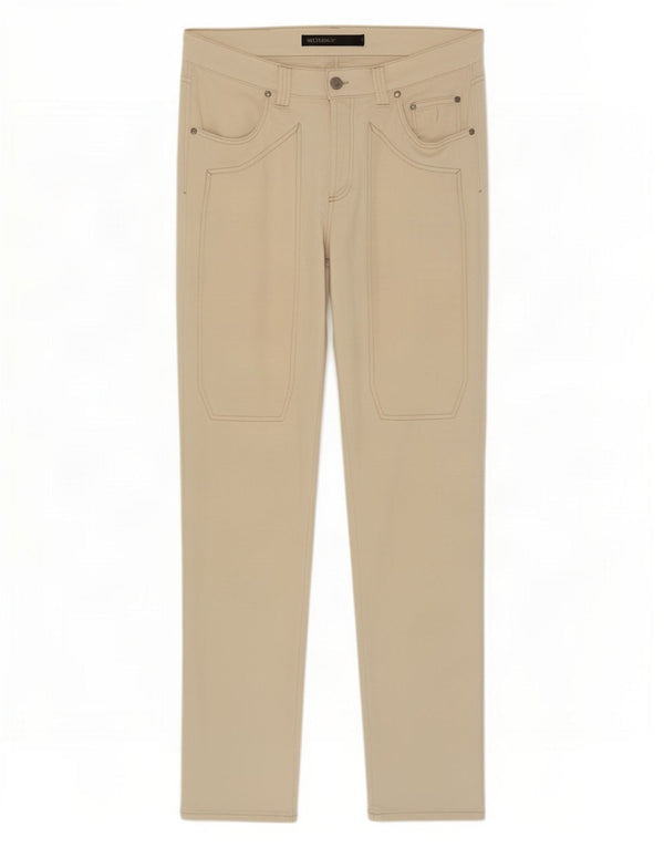 Jeans retos masculinos Jeckerson W38 L35 algodão bege