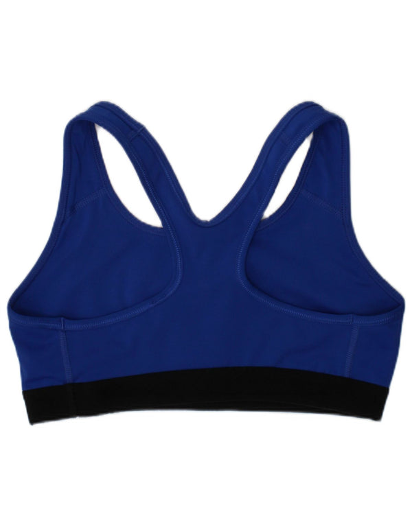 Sutiã esportivo feminino Nike Top pequeno azul poliéster esportivo